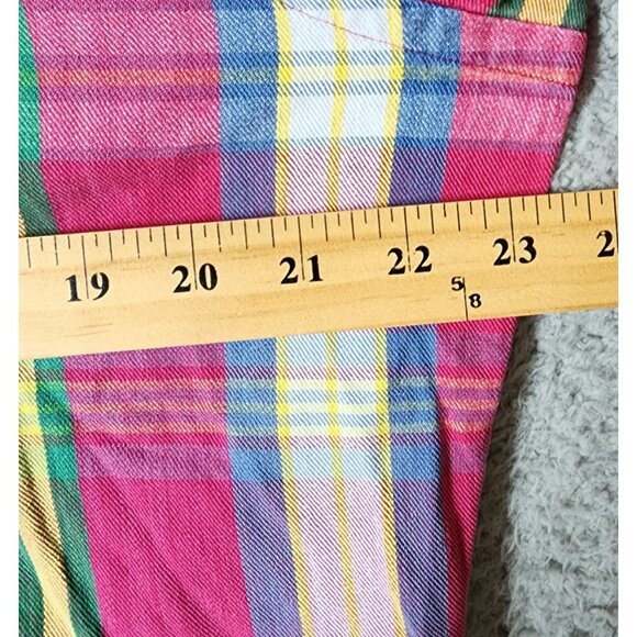Ralph Lauren Pink Plaid Long Sleeve Button Down Shirt Size Medium 100% Cotton - Picture 11 of 15